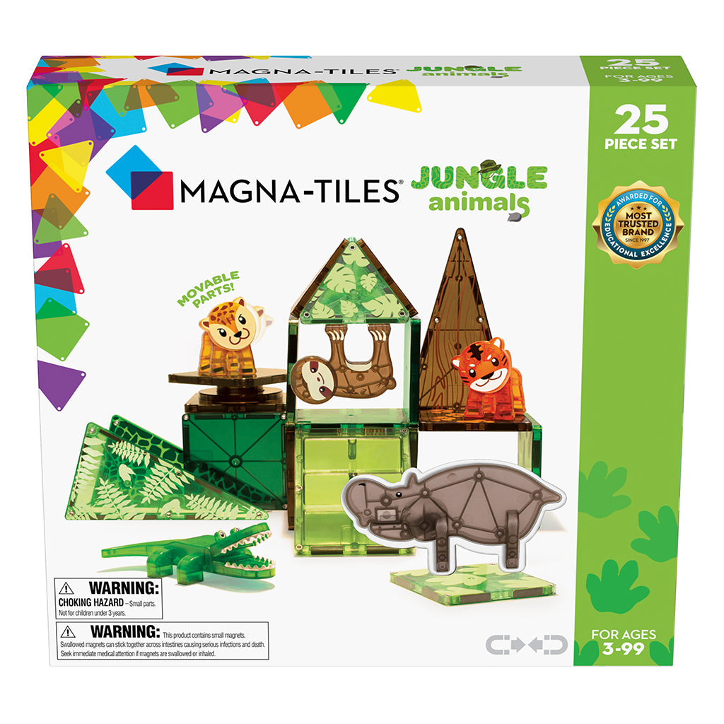 Magna-Tiles Jungel dyr, 25 dele