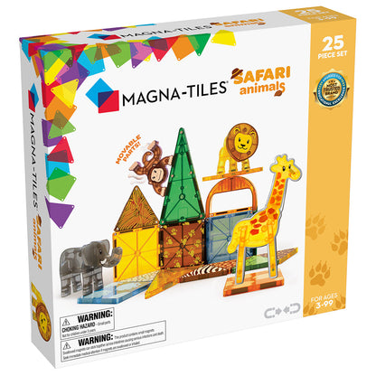 Magna-Tiles Safari Animals, Magnetisk byggesett med 25 deler