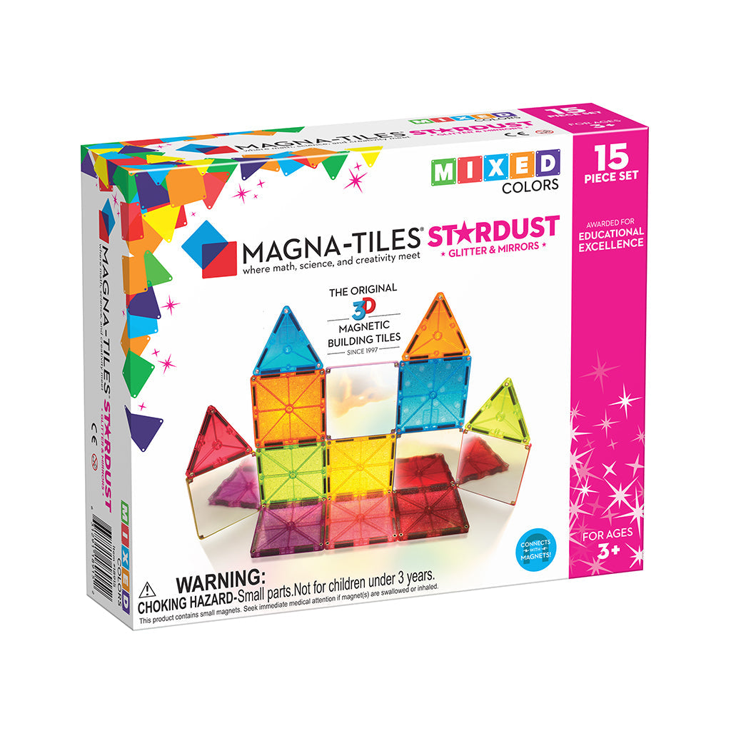 Magna-Tiles Stardust, Magnetisk byggesett med 15 deler
