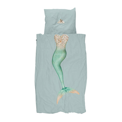Snurk økologisk Mermaid Aqua sengetøj</h2>