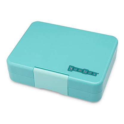 Yumbox matboks m. 3 rum, Snack - Misty aqua/ Rainbow