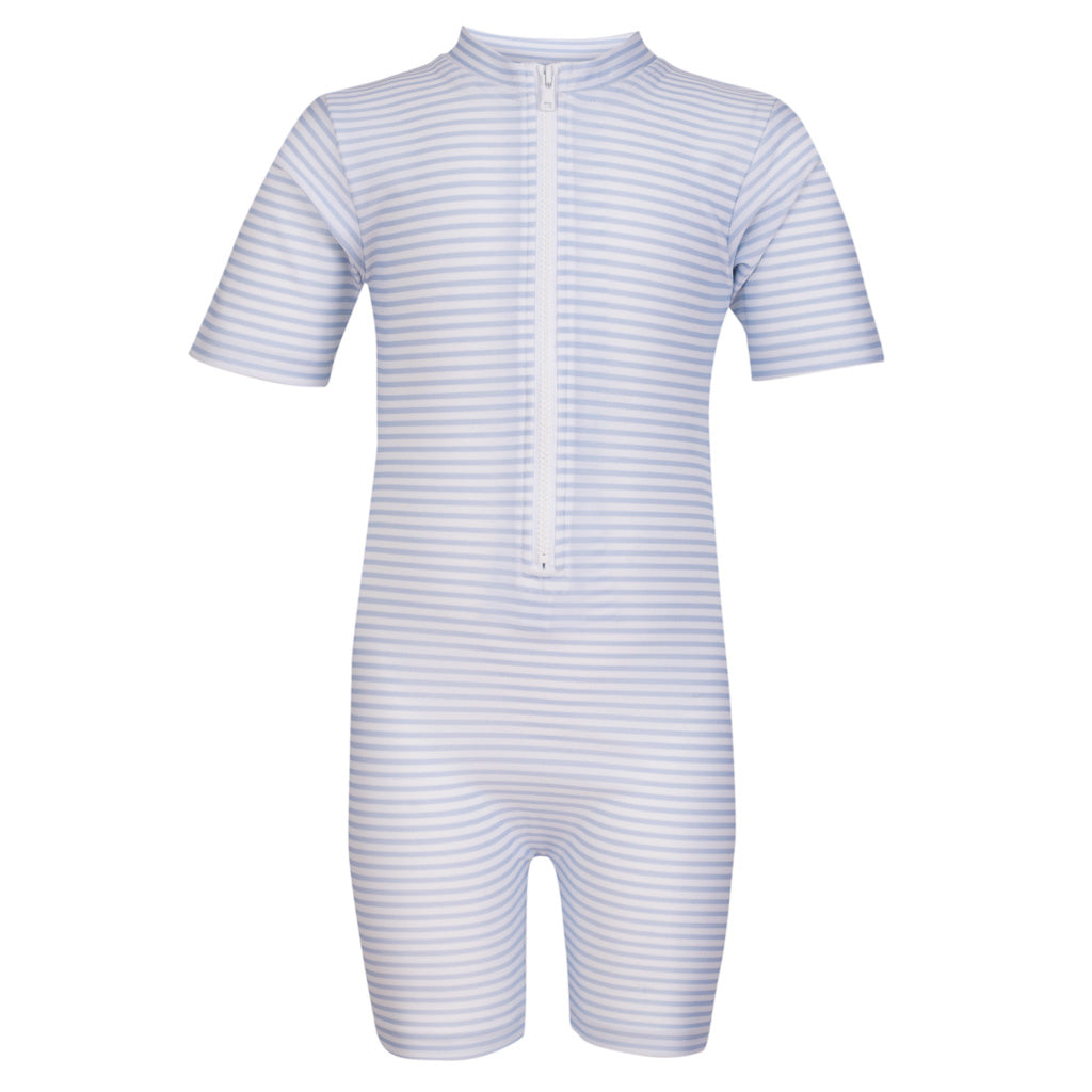 Petit Crabe UV drakt m. glidelås, Natsu, Baby blue/white - 0-8 år