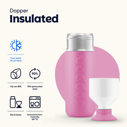 Dopper termosflaske, Insulated 580 ml - Pelican Pink