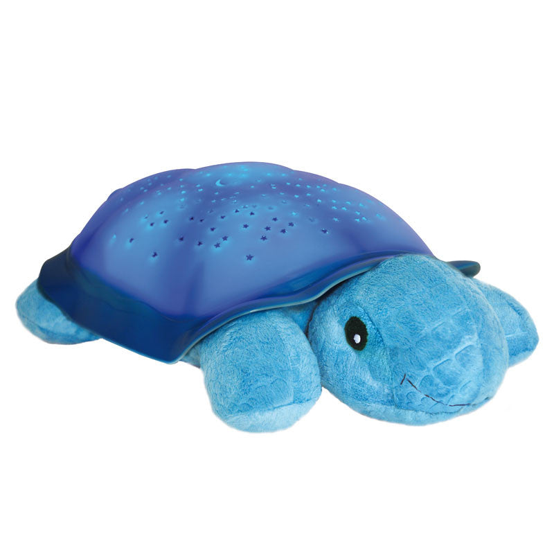 Natlampe som danner stjernehimmel, skildpadde - blå
