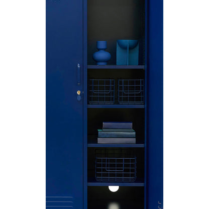 Mustard Made Baskets, sett med 3 trådkurver - Navy