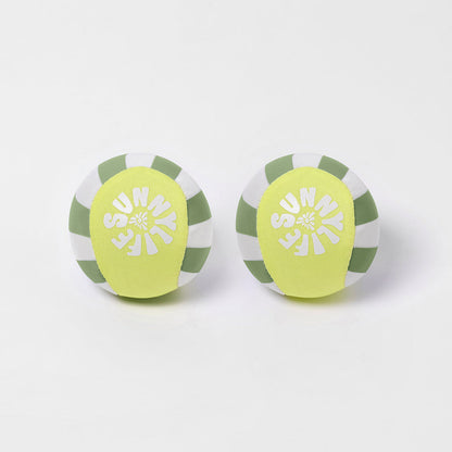 Sunnylife neoprenballer, sett med 2 stk. - Skim Ball Set Tides Out Citrus