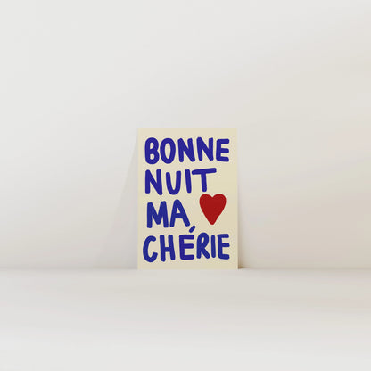 Nephthys Illustrated plakat, Bonne Nuit ma Chérie - A4