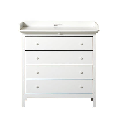 Oliver Furniture Seaside puslekommode med 4 skuffer i hvid