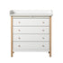 Oliver Furniture Wood puslekommode m. 4 skuffer, eg. klassisk hvidt design