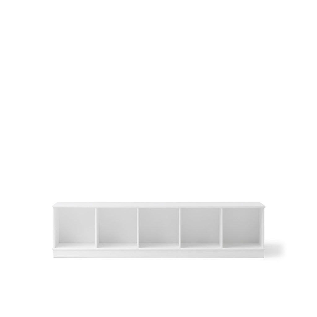 Oliver Furniture Wood reol, 5x1 rom - med eller uten sokkel