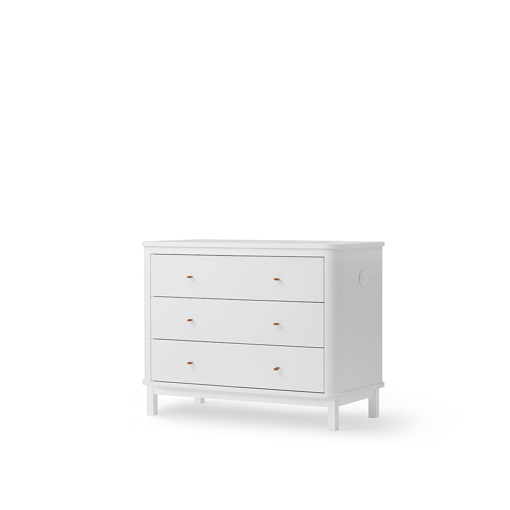 Oliver Furniture Wood kommode, med 3 skuffer – Hvit