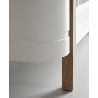 Oliver Furniture, Wood Mini+ Basic sprinkelseng - hvit/eik