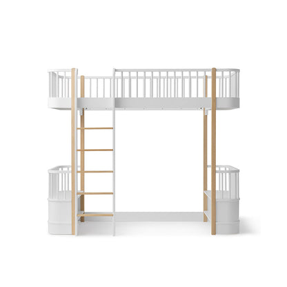 Oliver Furniture, Wood Original højseng - hvid/eg