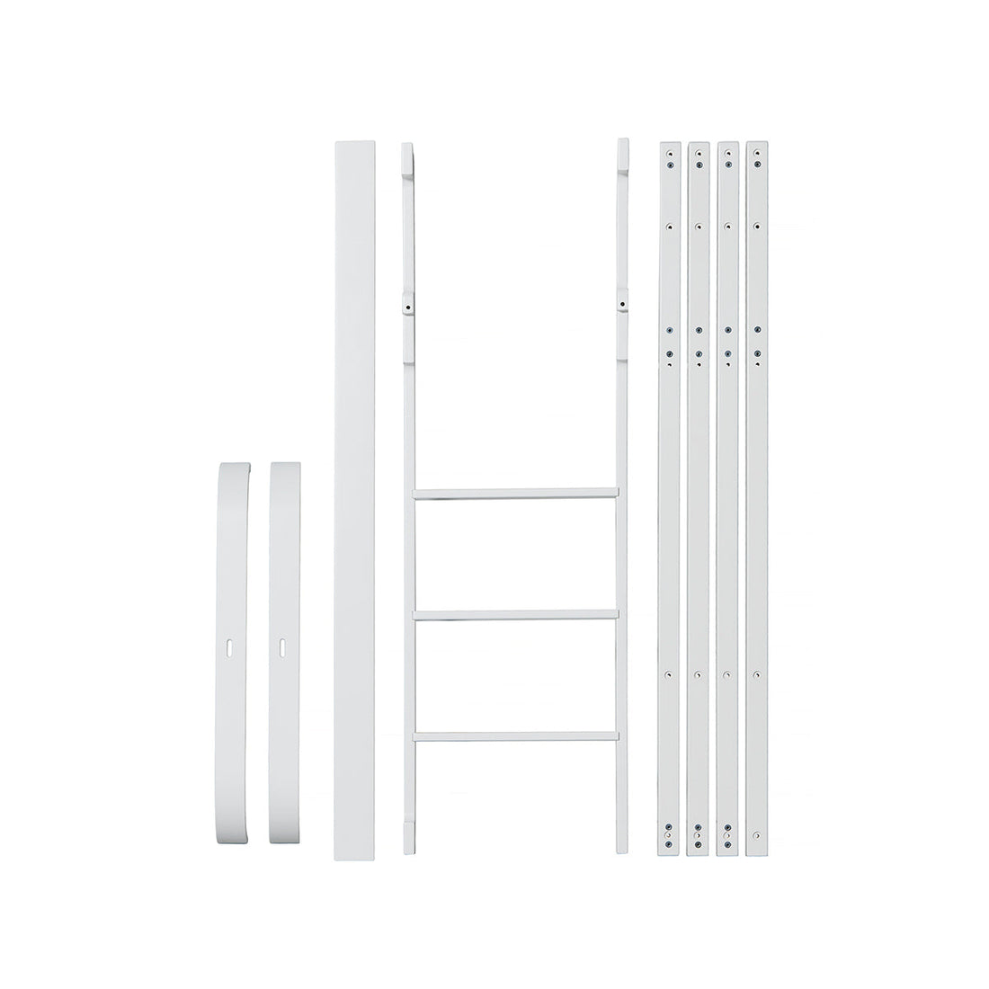 Oliver Furniture, Ombygningssæt, fra Wood Mini+ Tremmeseng Basic til halvhøj seng - hvid