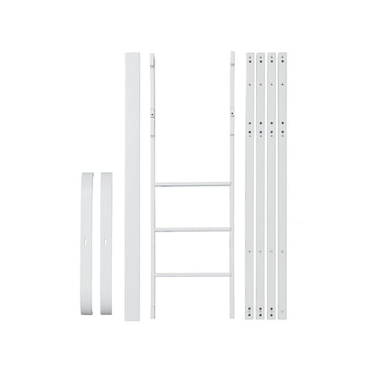 Oliver Furniture, Ombygningssæt, fra Wood Mini+ Tremmeseng Basic til halvhøj seng - hvid