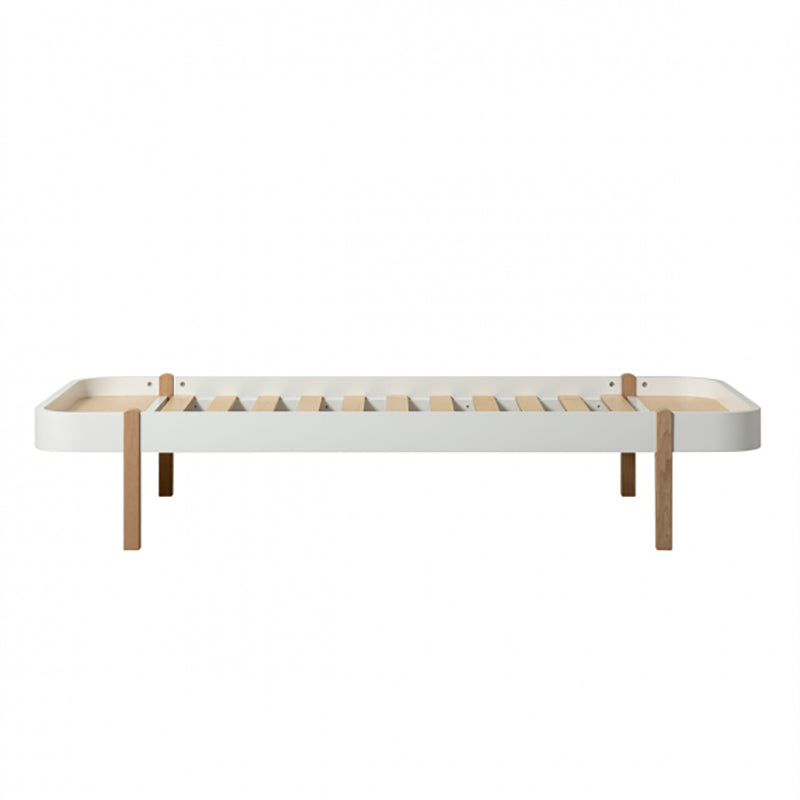 Oliver Furniture, Wood Lounger, 90 x 200 cm - hvit/eik