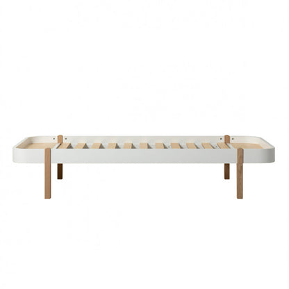 Oliver Furniture, Wood Lounger, 90 x 200 cm - hvit/eik