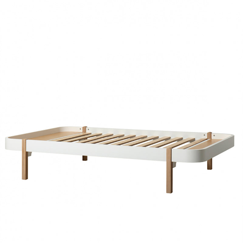 Oliver Furniture, Wood Lounger, 120 x 200 cm - hvit/eik