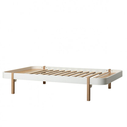 Oliver Furniture, Wood Lounger, 120 x 200 cm - hvit/eik