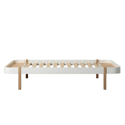 Oliver Furniture, Wood Lounger, 120 x 200 cm - hvit/eik