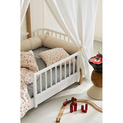 Oliver Furniture, Wood Original hus uten telt - Hvit/eik