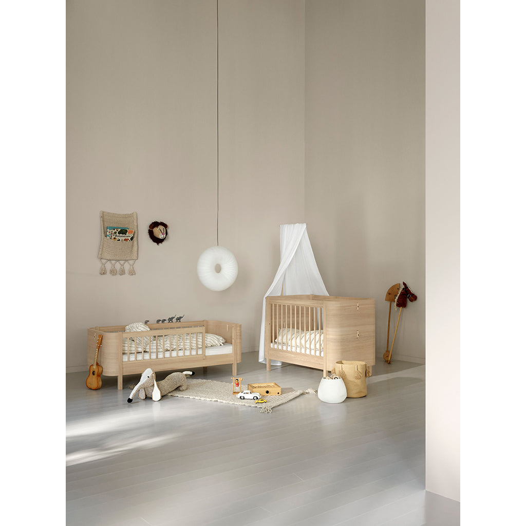 Oliver Furniture, Wood Mini+ sprinkelseng ekskl. junior kit - Eik ( levering slutten av juni )
