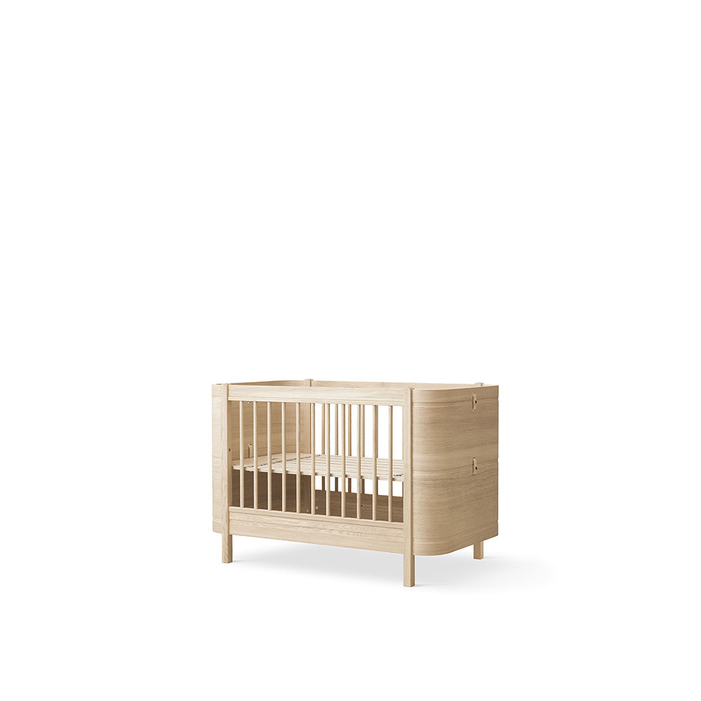 Oliver Furniture, Wood Mini+ sprinkelseng ekskl. junior kit - Eik ( levering slutten av juni )