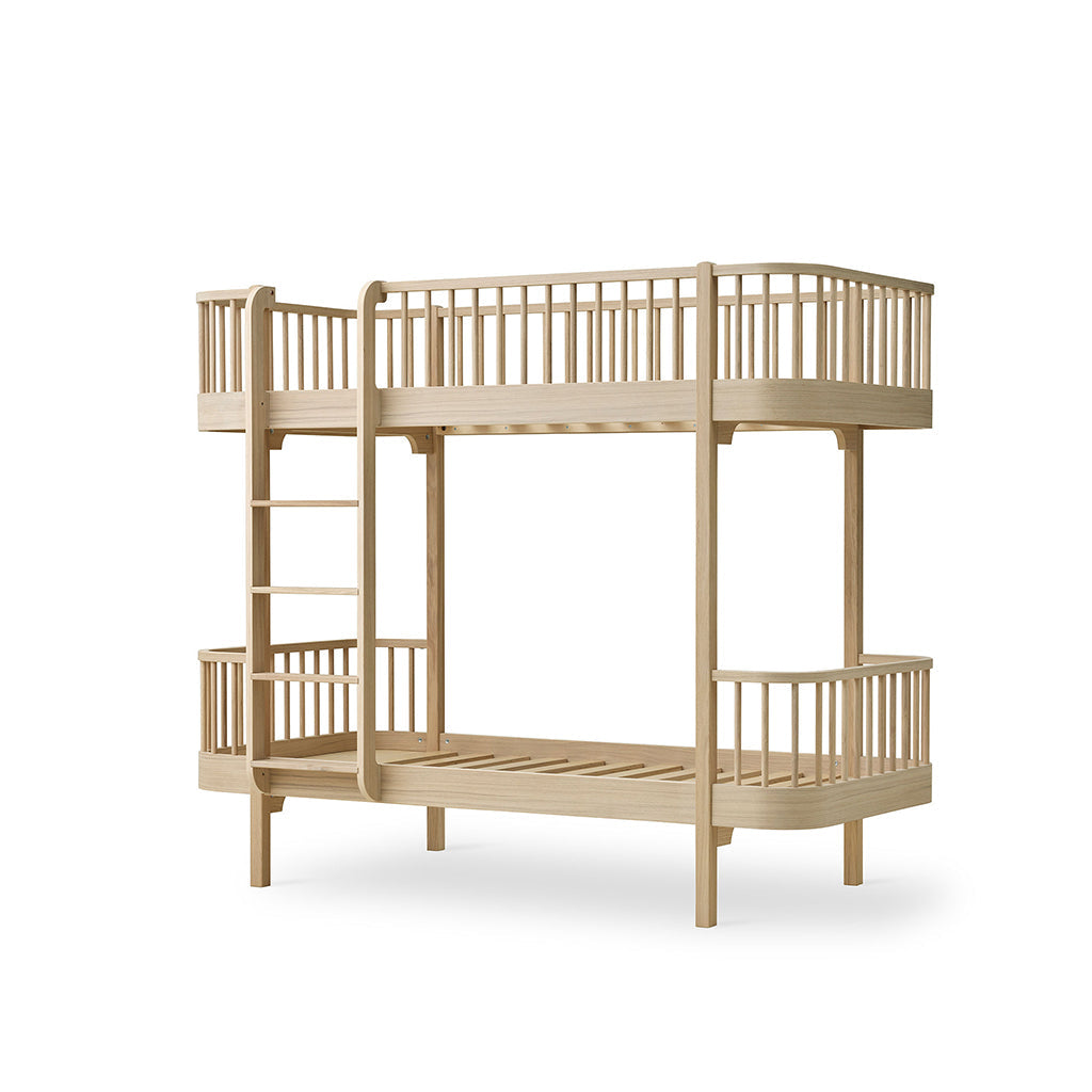 Oliver Furniture, Wood Original, køyeseng - Eik m. stige i front