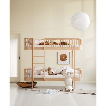 Oliver Furniture, Wood Original, køyeseng - Eik m. stige i front