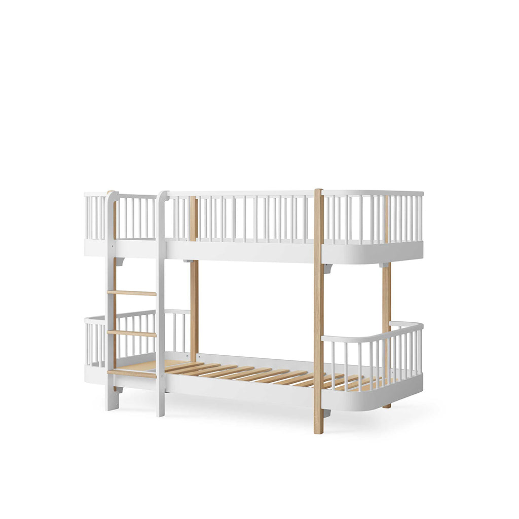 Oliver Furniture, Wood Original halvhøy køyeseng - hvit/eik