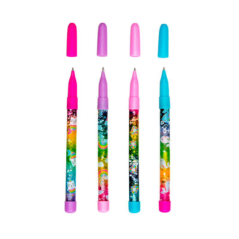 Ooly Glitterwand, Kulepenn med flytende glitter - ass. modell