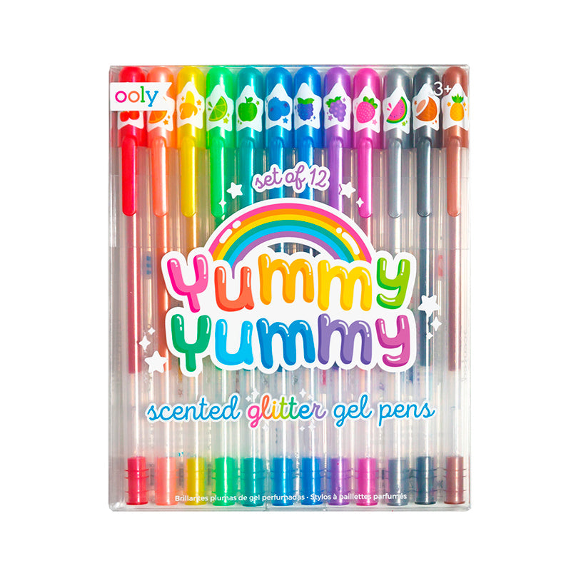 Ooly Yummy Yummy, gelpenner m. glitter og duft - 12 stk.