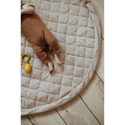 Play&amp;Go To-i-én babytæppe, økologisk – Stripes blue