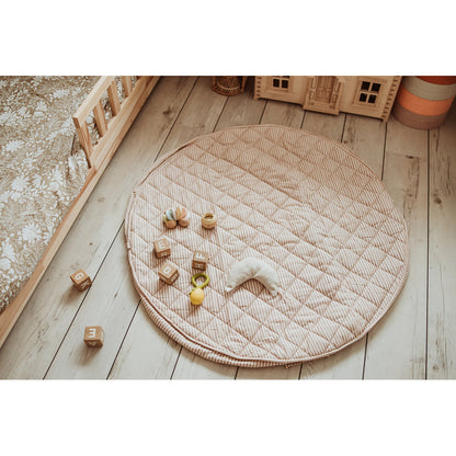 Play&amp;Go To-i-én babytæppe, økologisk - Stripes brown