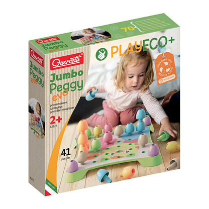 Quercetti stiftmosaikk, Jumbo Peggy – 41 deler