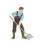 Papo Gartner figur med rive, Papo 39216