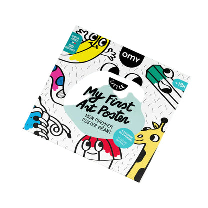 Omy stor plakat for fargelegging, My first art poster, 100 x 70 cm – Fra 18 måneder.