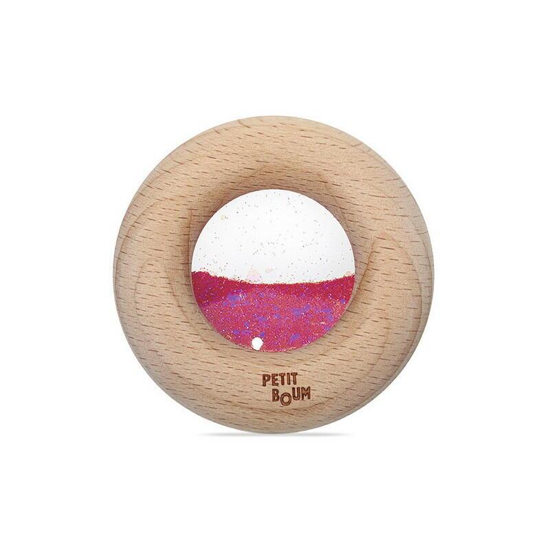 Petit Boum babyleke, sensorisk donut-rangle - rosa