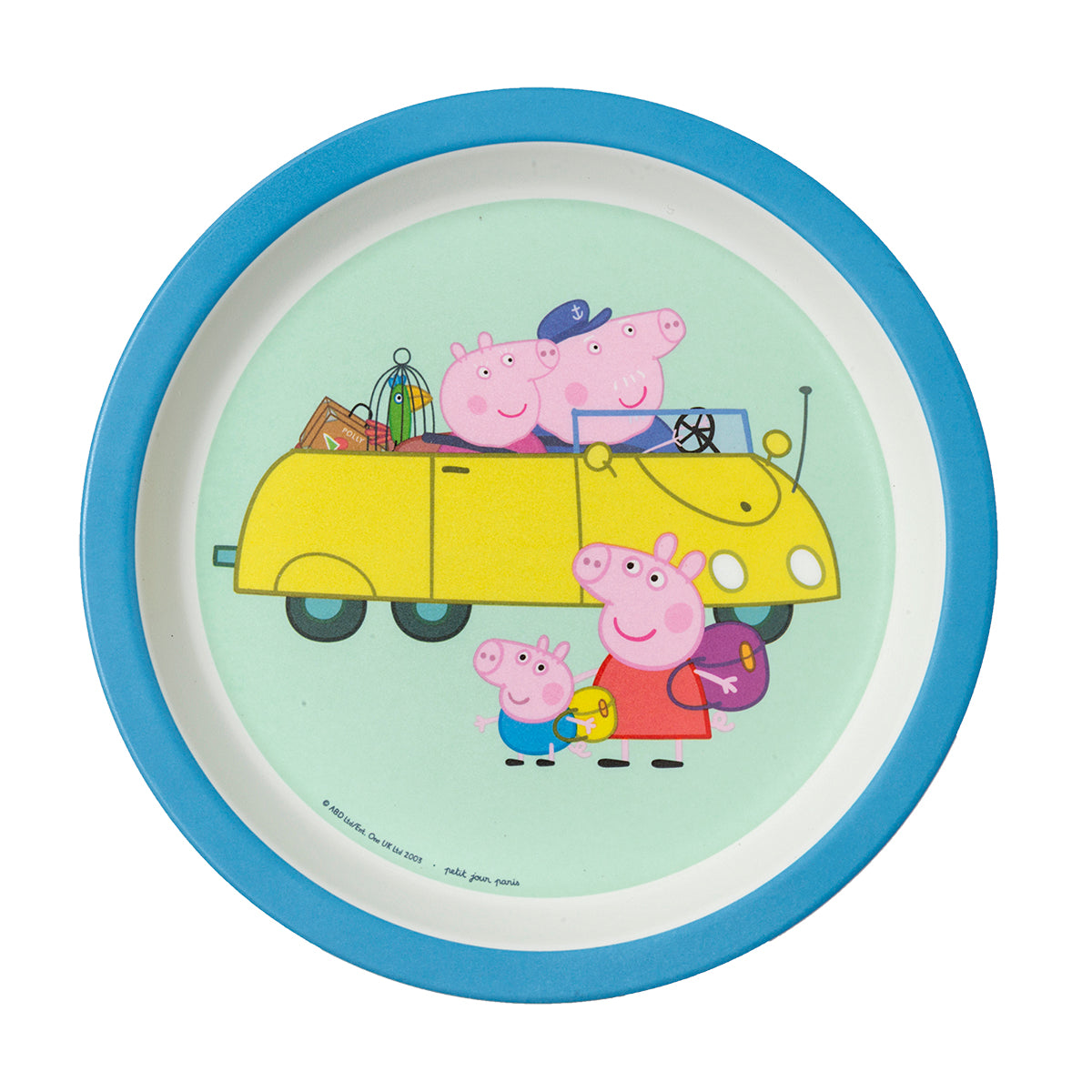 Peppa Gris tallerken, blå