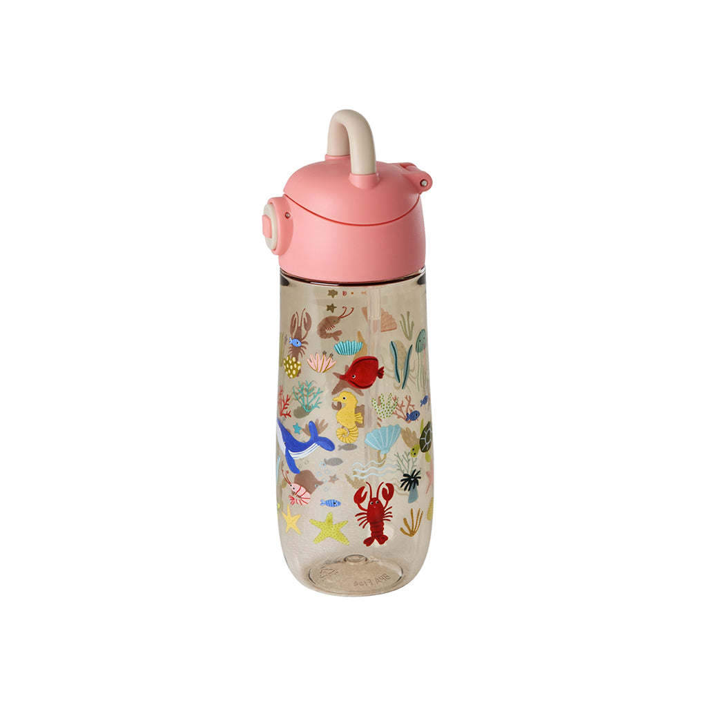 Rice drikkeflaske i tritan, 550 ml – Coral ocean print