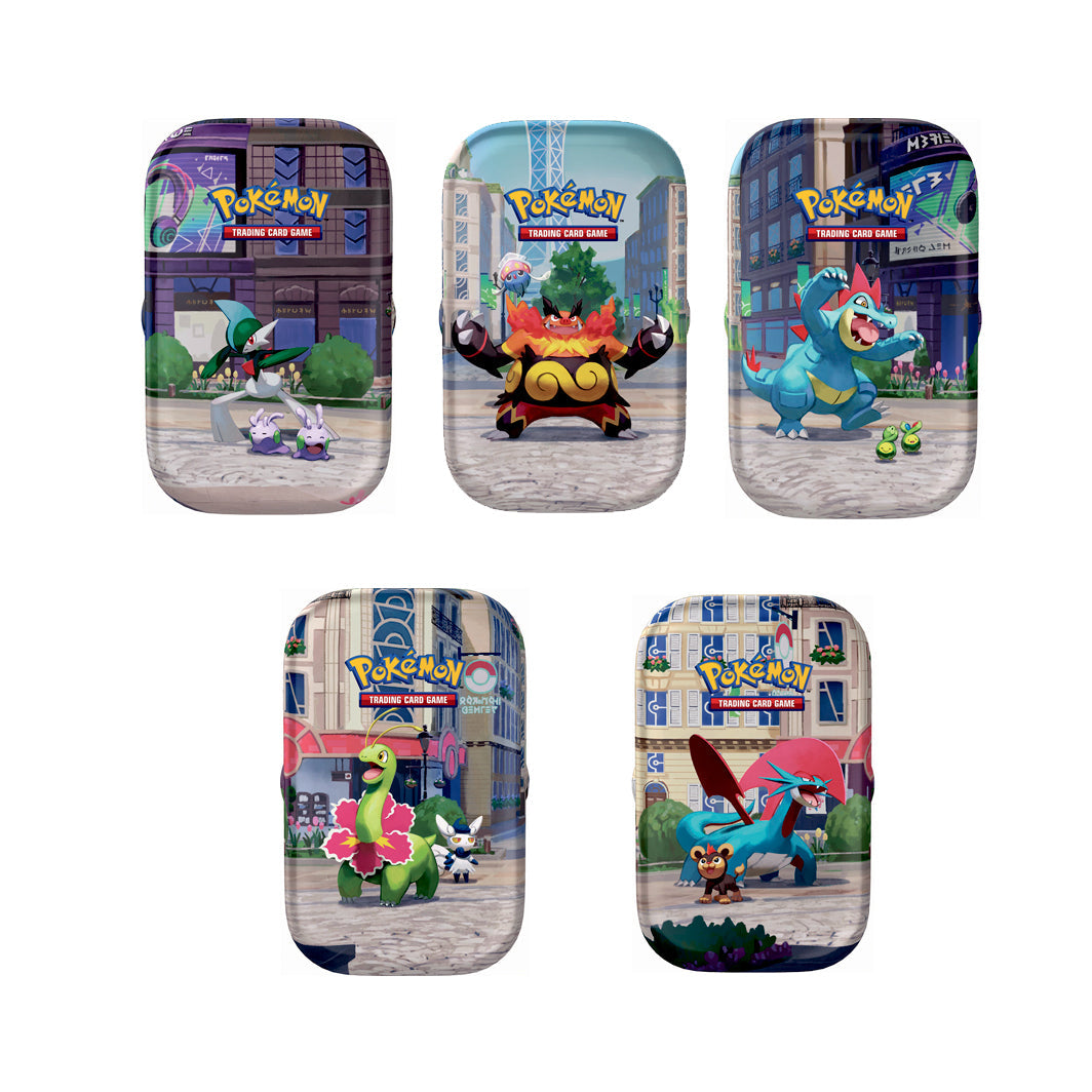 Pokémon Poke Mini Tin June REL, samlereske med boosterpakker – ass.