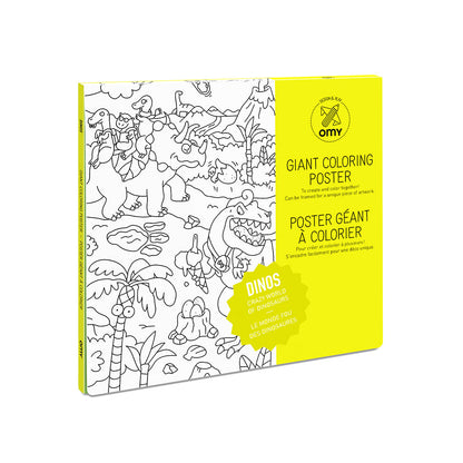 Omy stor plakat til fargelegging, Dinosaur