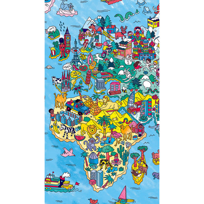 Omy stor fargeleggingsplakat, 70 x 100 cm - Atlas