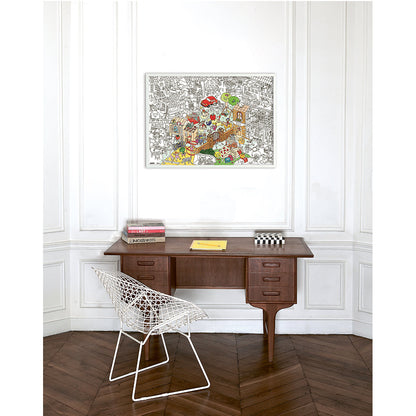 Omy stor plakat til fargelegging, 70 x 100 cm – Kids life