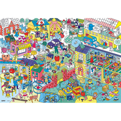 Omy stor plakat til fargelegging, 70 x 100 cm – Kids life