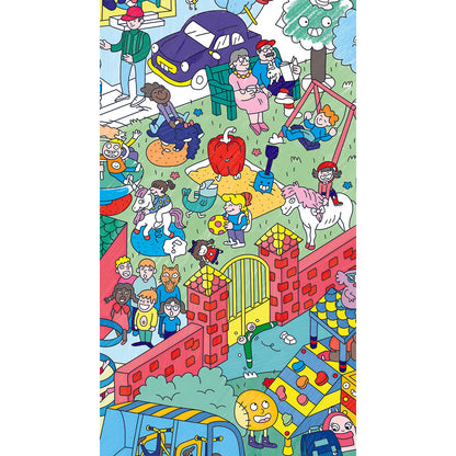 Omy stor plakat til fargelegging, 70 x 100 cm – Kids life