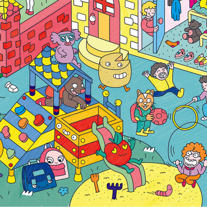 Omy stor plakat til fargelegging, 70 x 100 cm – Kids life