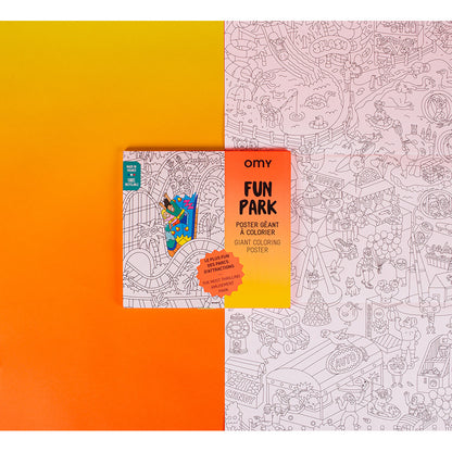 Omy stor fargeleggingsplakat, 70 x 100 cm - Fun park