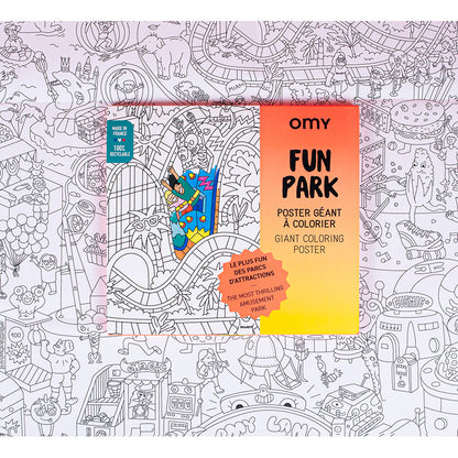 Omy stor fargeleggingsplakat, 70 x 100 cm - Fun park