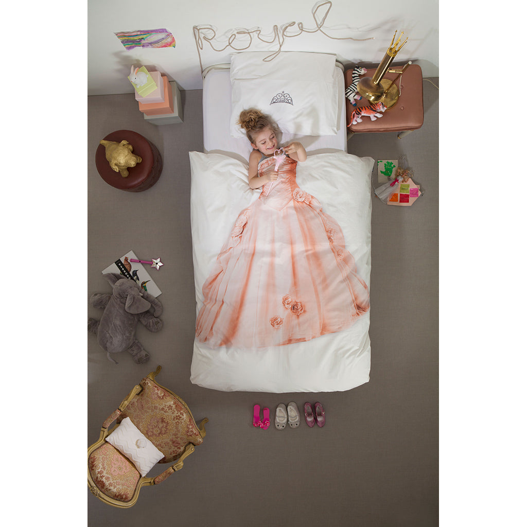 Snurk voksensengetøy, økologisk - Prinsesse